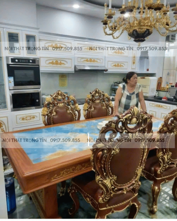 BÀN GIAO BỘ GHẾ ĂN -NỘI THẤT TRỌNG TÍN