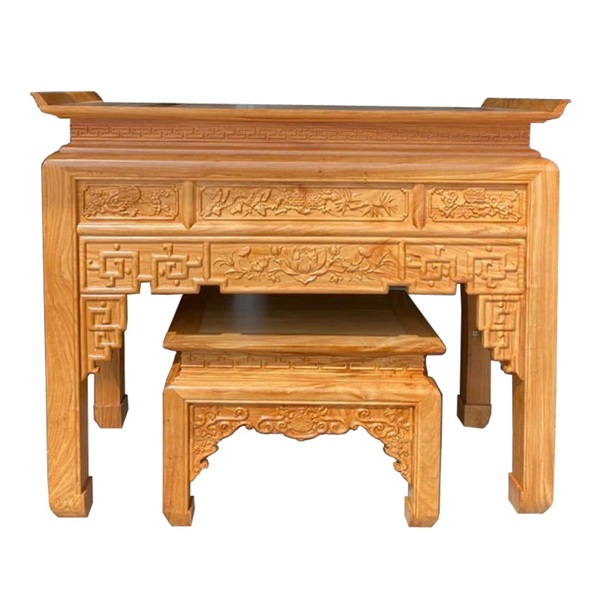 bàn thờ gia tiên gỗ gõ đỏ