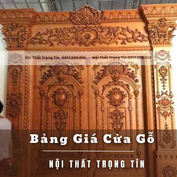 bảng báo giá cửa gỗ tại nội thất trọng tín