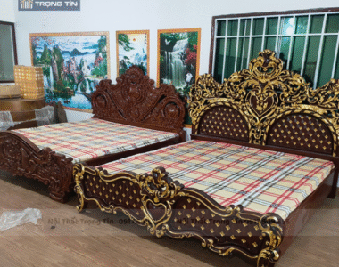 giường ngủ hoàng gia -nội thất trọng tín