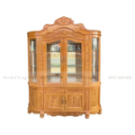 tủ rượu tân cổ điển gỗ gõ đỏ đẹp