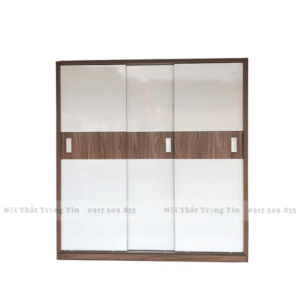 tủ quần áo gỗ công nghiệp 3 cánh cửa lùa